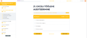 exceli kursuse sisu 4